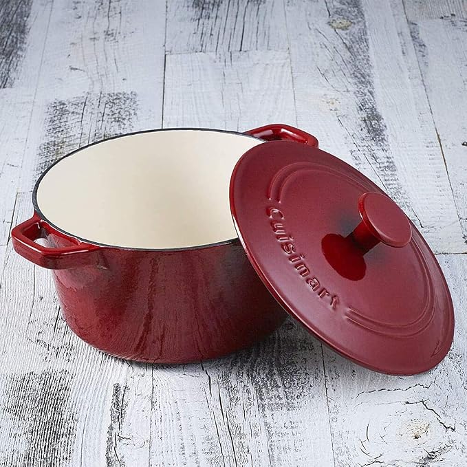 Cuisinart Chef's Classic Enameled Cast Iron Round Covered Casserole - Image 3