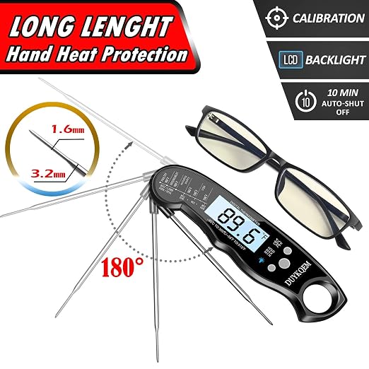 Instant Read Digital Meat Thermometer Waterproof Kitchen Cooking Food - Image 5