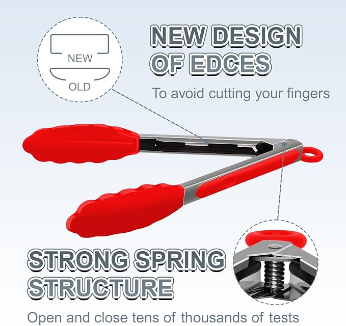 Premium Stainless Steel Heat Resistant Kitchen Tongs - Image 4