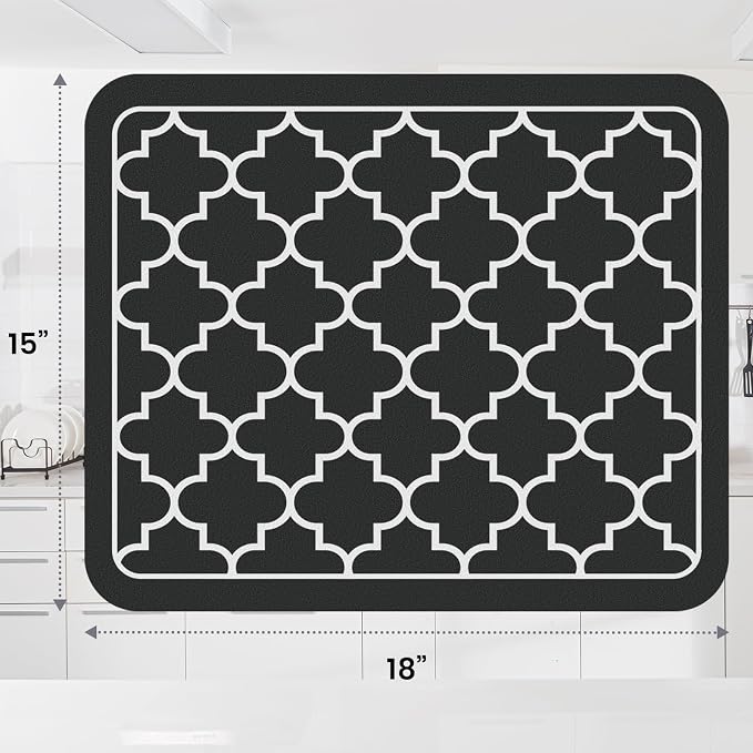 WISELIFE Dish Drying Mat Super Absorbent Drying Mat Large Dish Drying Mats - Image 3