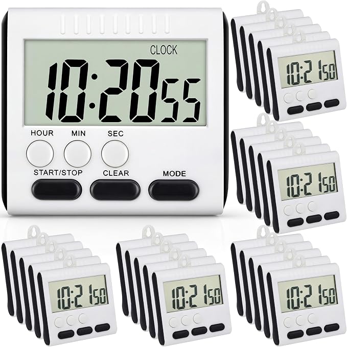 Xuhal 25 Pack 24 Hours Kitchen Timer by Xuhal