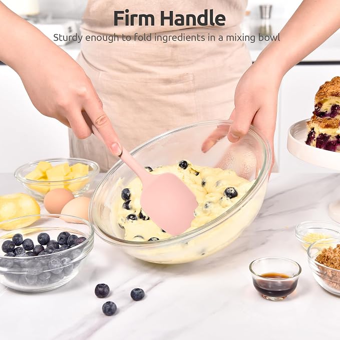 Heat Resistant Silicone Spoon Spatula: U-Taste 600ºF High Heat Flexible 11.38in - Image 5