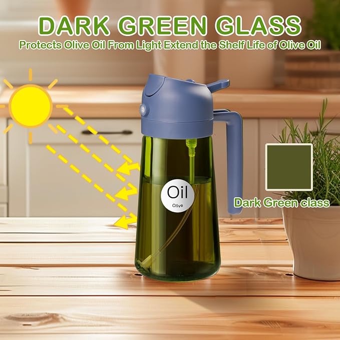 YARRAMATE 16oz/470ml Dark Green Oil Sprayer - Image 3