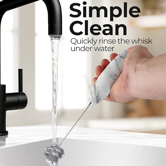 Zulay Kitchen Patented Tornado Triple Whisk Milk Frother - Image 9