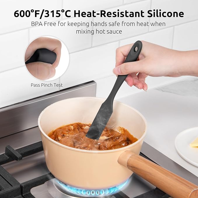 U-Taste Silicone Jar Spatula for Sourdough Starter: Long Skinny Food-Grade Jam - Image 6