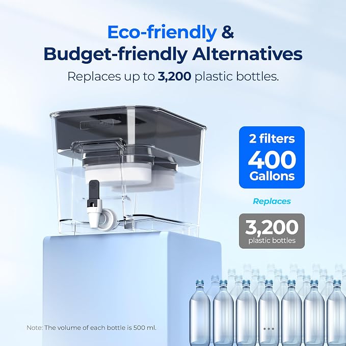Waterdrop WFD-22L-DF Water Filter Dispenser, 40-Cup Water Purifier, 2 Built-in - Image 7