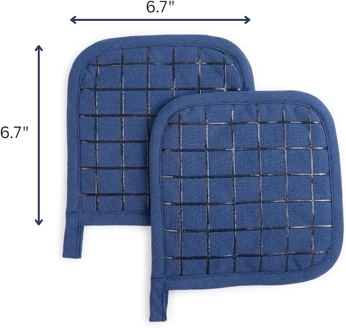 Oven Mitts and Pot Holders Set for Kitchen | 4 Pc Set| Heat Resistant Up to - Image 8