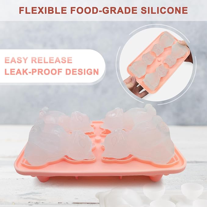 3D Cat Ice Cube Mold Silicone Large Ice Cube Tray - Image 4