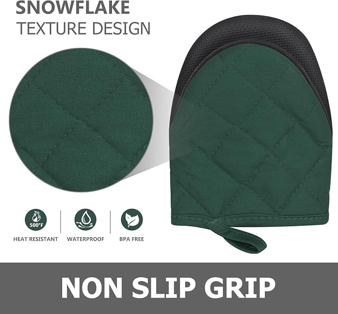 1 Pair Short Oven Mitts - Image 5