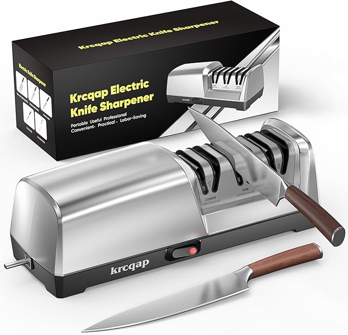 Knife Sharpener Electric for Kitchen by Krcqap