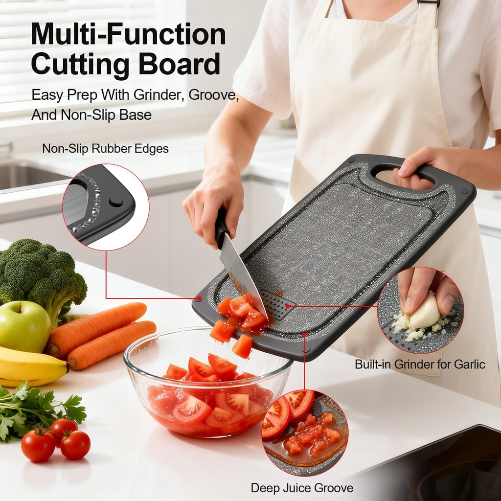 Viretang Small Stainless Steel Cutting Board,Dishwasher safe,Grinding