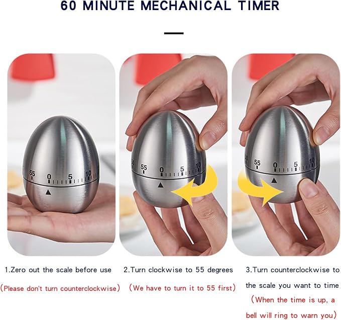 60 Minute Egg Timer, Kitchen Timers - Image 6