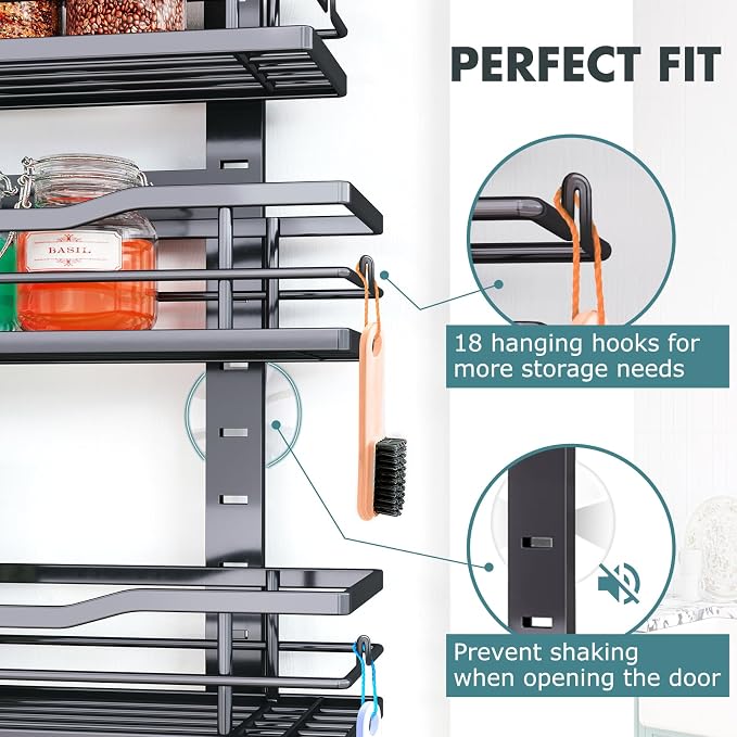 Eastherry Over The Door Pantry Organizer，9-Tier Over The Door Organizer - Image 6