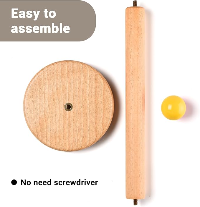 Paper Towel Holder, Wooden Kitchen Roll Stand - Image 3