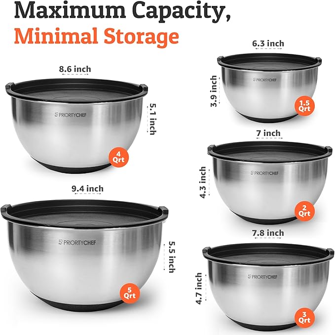 Priority Chef Premium Mixing Bowls - Image 3