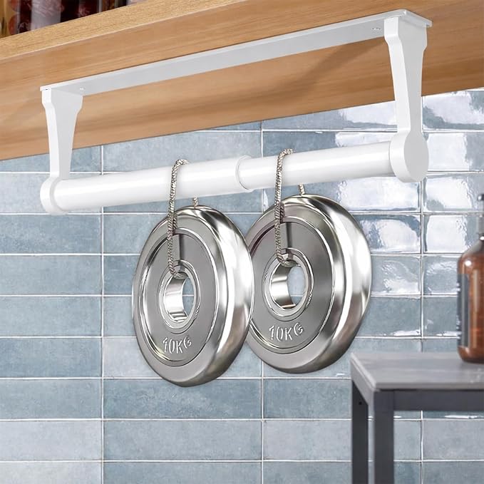 MONEER Kitchen Roll Holder Under Cabinet, Paper Towel Holder, Aluminum Alloy - Image 5