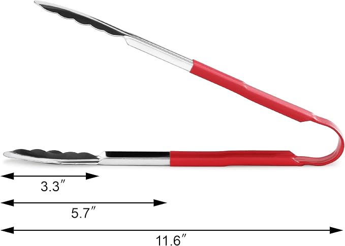 New Star Foodservice 35773 12-Inch Utility Spring Tongs, Stainless Steel - Image 3