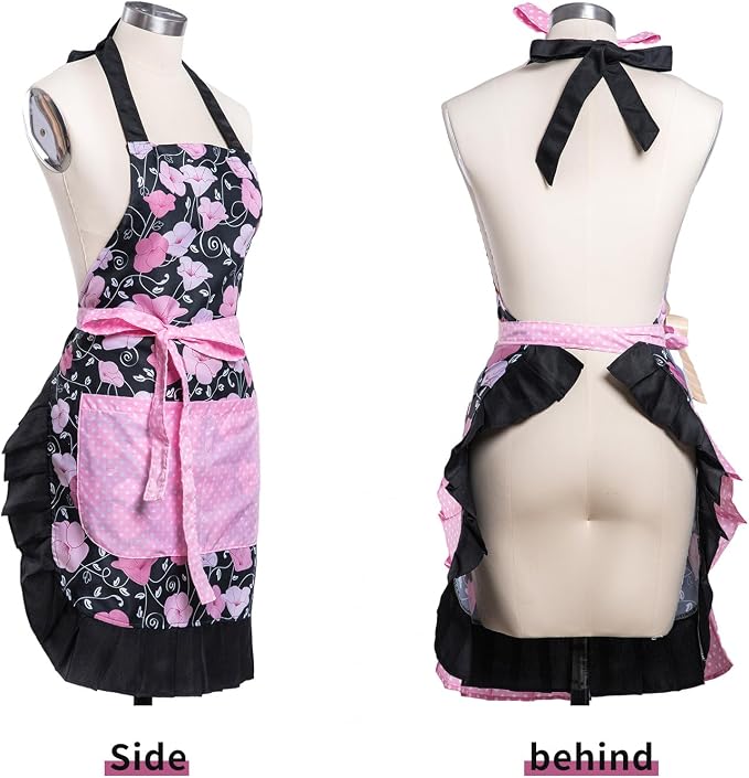 Lovely Flower Pattern Retro Aprons - Image 2