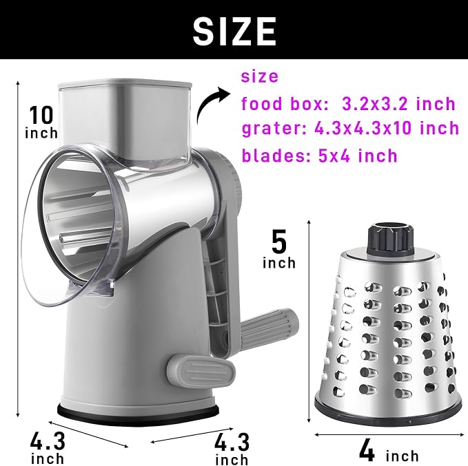Weltonhm Rotary Cheese Graters - Image 9