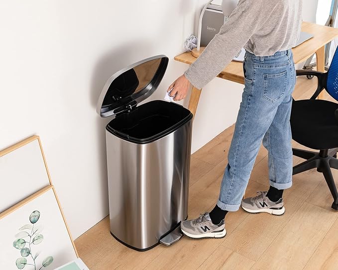 13 Gallon/50 L Garbage Can Kitchen Trash Can - Image 6