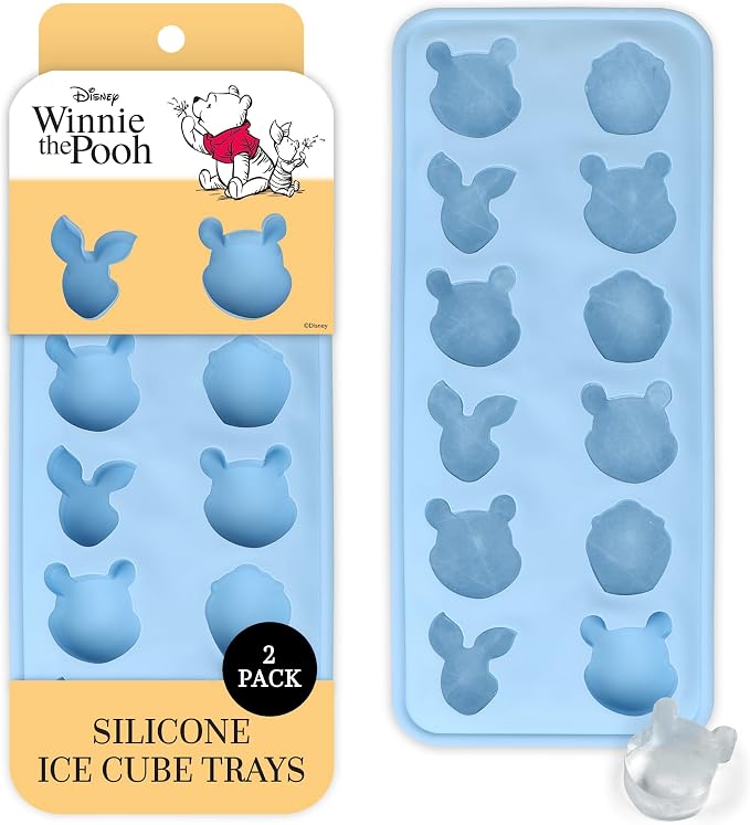 Disney Pooh Silicone Ice Cube Tray – 2 Pack Ice Trays by BestBrands