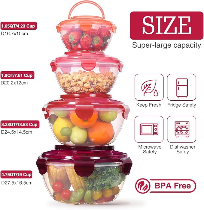 LUXEAR 4-Piece Mixing Bowls - Image 4