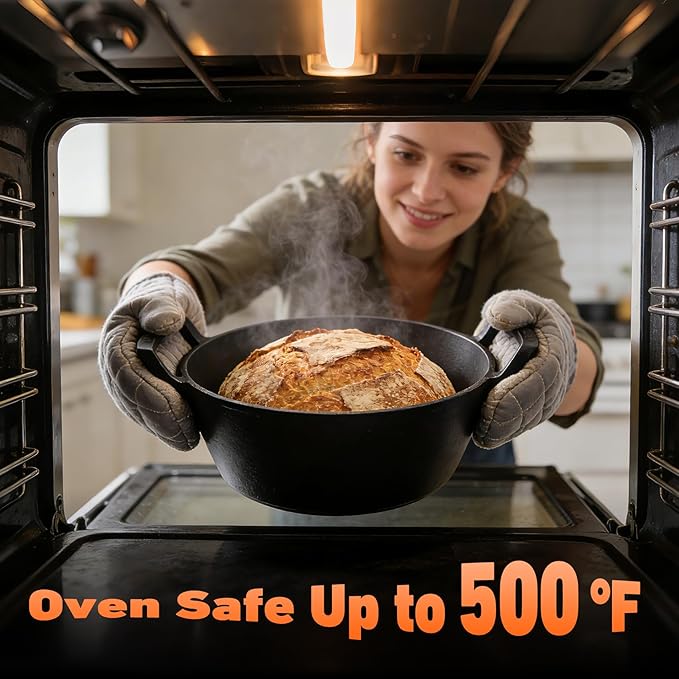 Onlyfire Cast Iron Dutch Oven, Heavy-Duty Dutch Oven Pot - Image 5