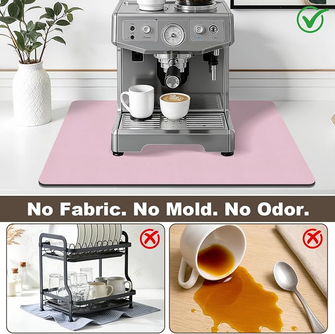 Coffee Mat, Absorbent Dish Drying Mat - Image 3