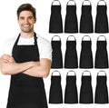Adjustable Bib Apron 100% Polyester Kitchen Aprons Waterdrop Resistant Aprons by Avalon+Kitchen