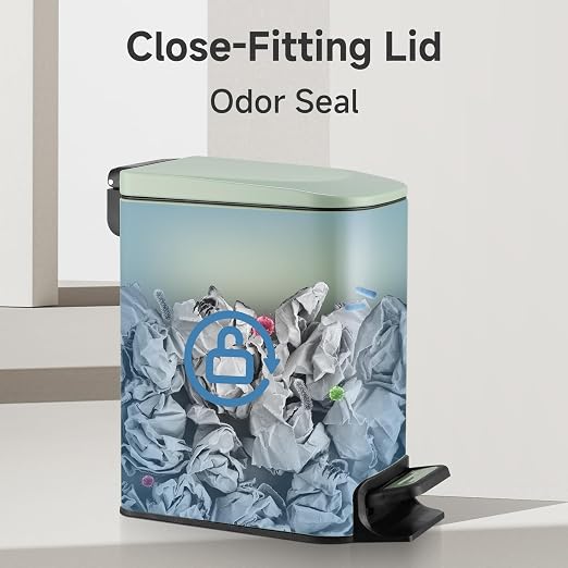 TIPGO Slim Bathroom Trash Can - Image 6
