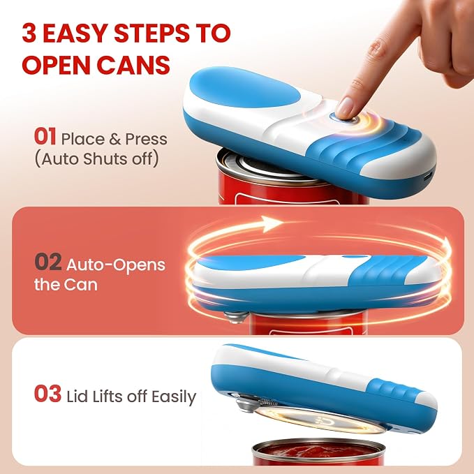 One Touch Electric Can Opener Automatic Can Opener - Image 5