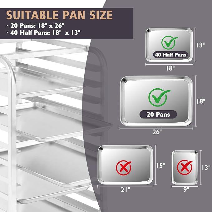 Bun Pan Rack, 20 Tier Bakery Rack - Image 4