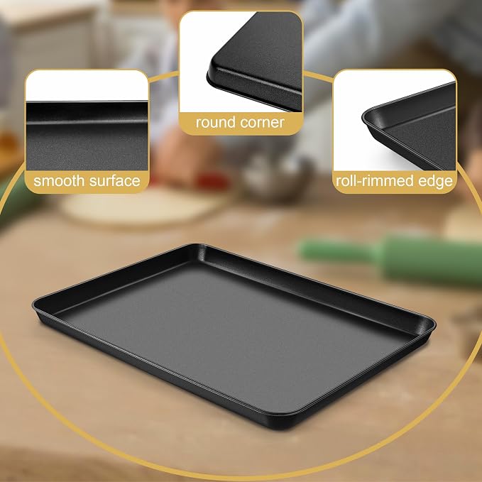 E-far 12.3x9.5x1 Inch Cookie Sheet - Image 7