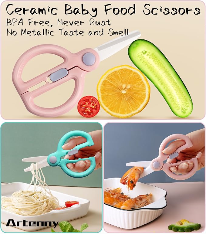 Ceramic Baby Food Scissors Kids - Image 2