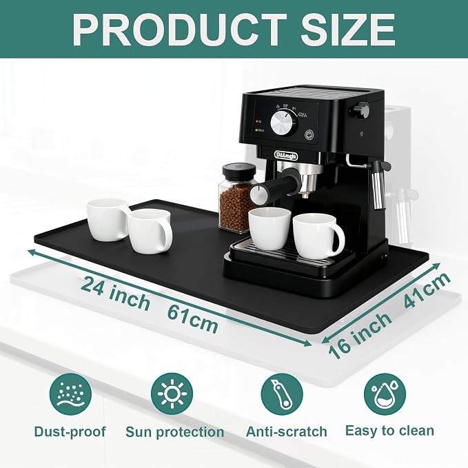Silicone Coffee Mat, Eco-friendly, Hygienic Drying Pad, Leak-Proof and Non-Slip - Image 3