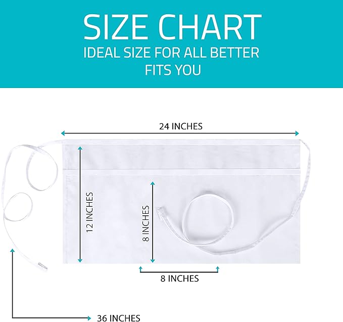 Utopia Wear 12 Pack Server Aprons - Image 3