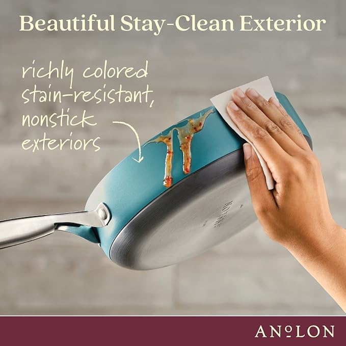 Anolon Achieve Hard Anodized Nonstick Sauté Pan - Image 6