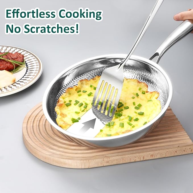 Lazycorner Kitchen Utensils Set, Potato Masher, Pasta Server, Soup Ladle - Image 5
