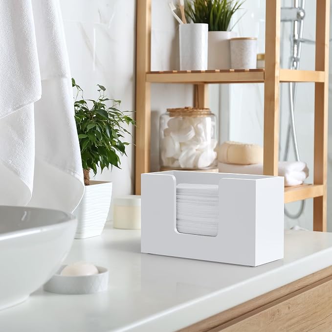 Paper Towel Dispenser Countertop, Wooden Bathroom Paper Towel Holder, - Image 5
