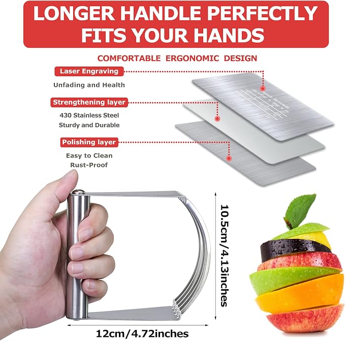 Pastry Cutter Dough Scraper Dough Cutter Scraper Tool Kitchen Pastry Blender - Image 5