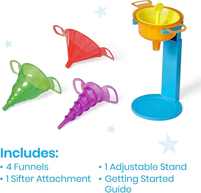 hand2mind Starter Science Funnels, Science Lab Equipment, Sand Sifter, Water - Image 2
