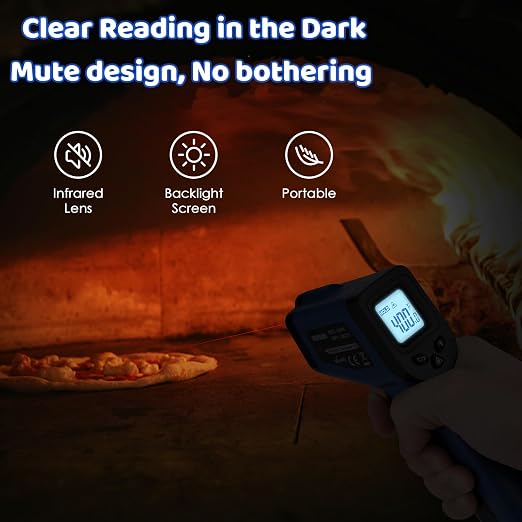 Infrared Thermometer Gun for Cooking, -58℉~1022℉, Digital Laser Temperature Gun - Image 4