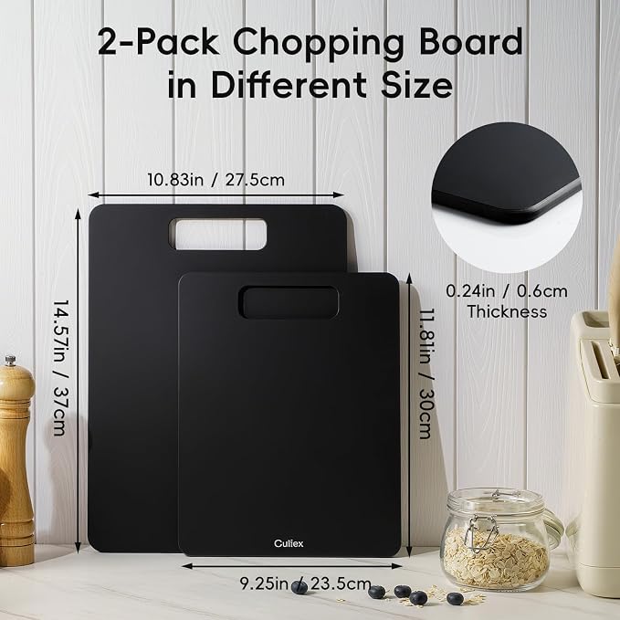 Wood Fiber Cutting Board Set of 2, Dishwasher Safe, Non-Toxic Cutting Board - Image 5