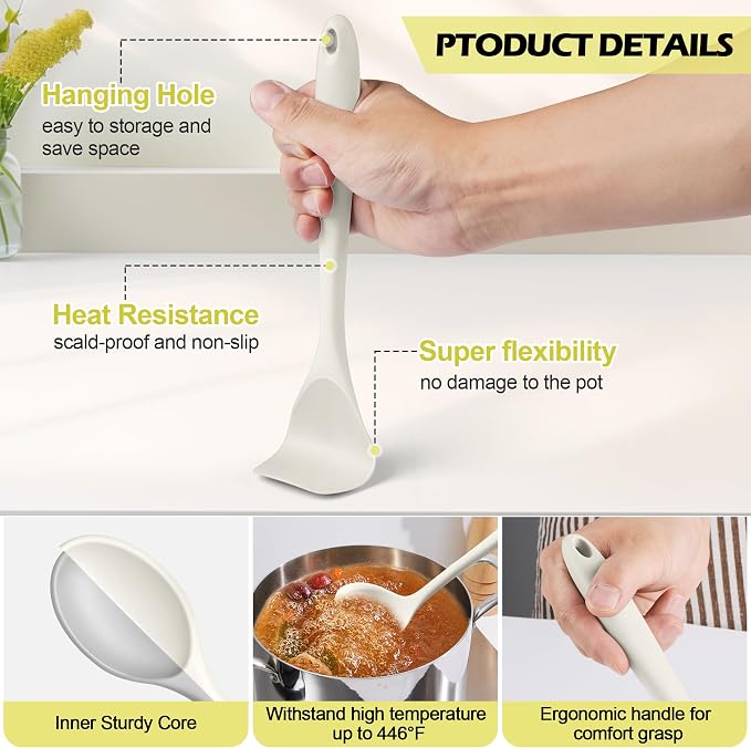 Homikit Kitchen Utensils Set, Useful Kitchen Gadgets & Pots and Pans Accessories - Image 3