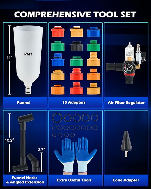 Orion Motor Tech 23pc Oil Funnel Set, 2.2 qt Funnel - Image 3