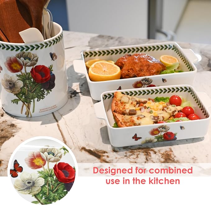 ACMLIFE Ceramic Casserole Dish Set, Ceramic Baking Dish - Image 3