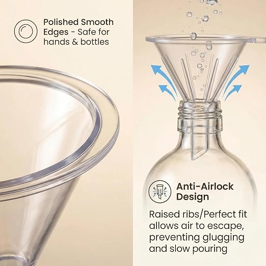Mini Funnels Set, Small Clear Plastic Funnel - Image 5