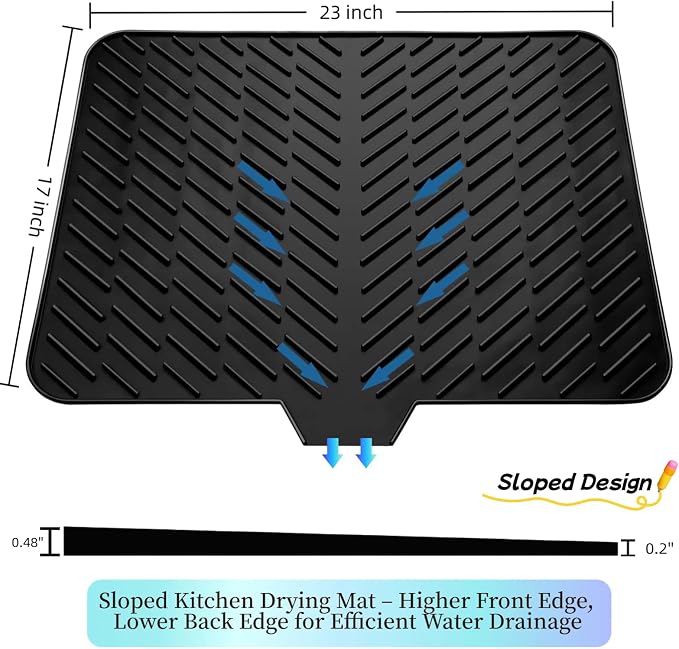 Silicone Drying Mat, Heat-Resistant, Eco-friendly, Hygienic Drying Pad - Image 2