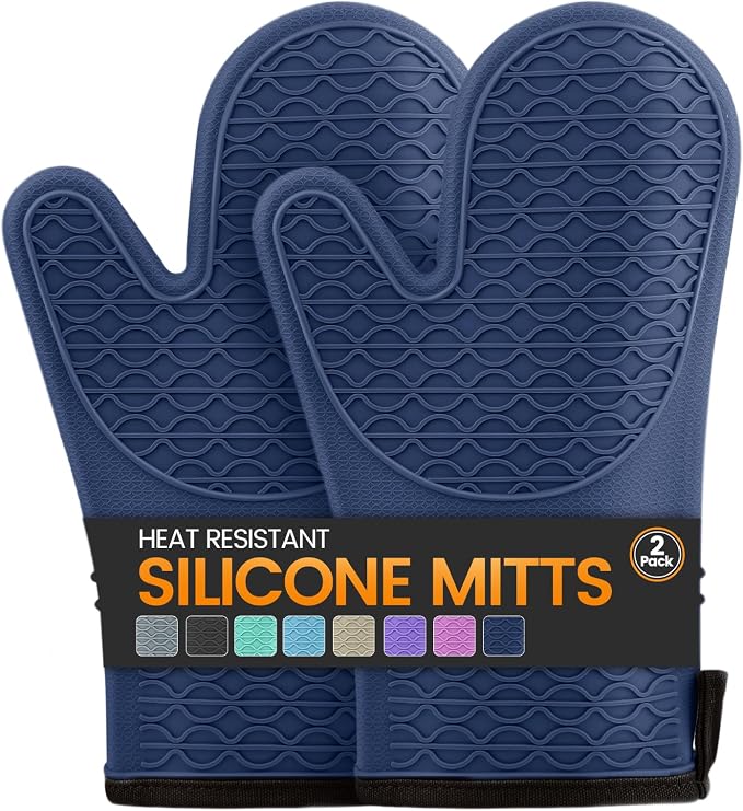 Silicone Oven Mitts, Heat Resistant 2PCS Oven Mitts by Unknown