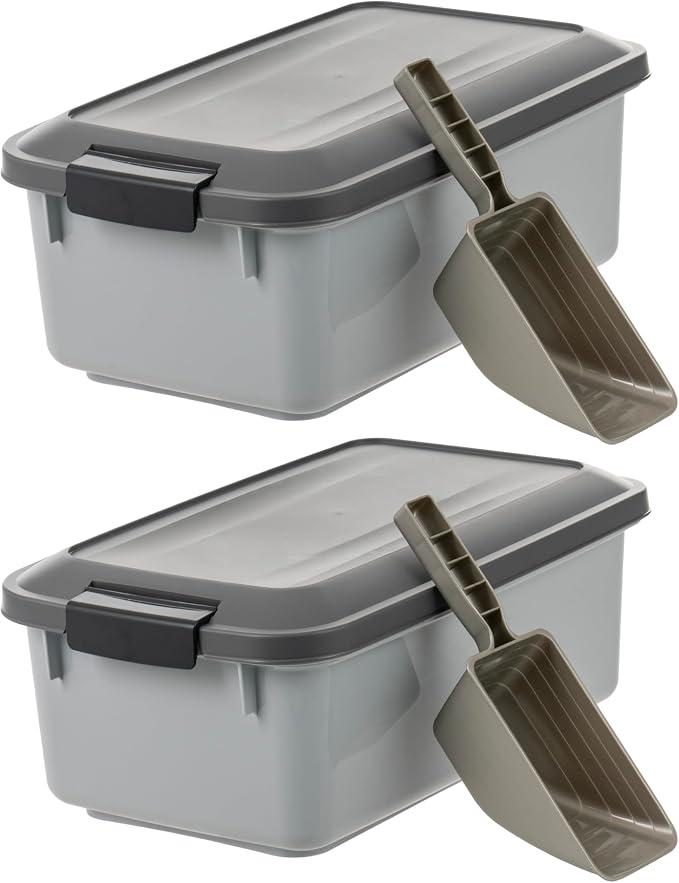 IRIS USA WeatherPro Airtight Pet Food Storage Container, Dog Cat Bird and Other - Image 6